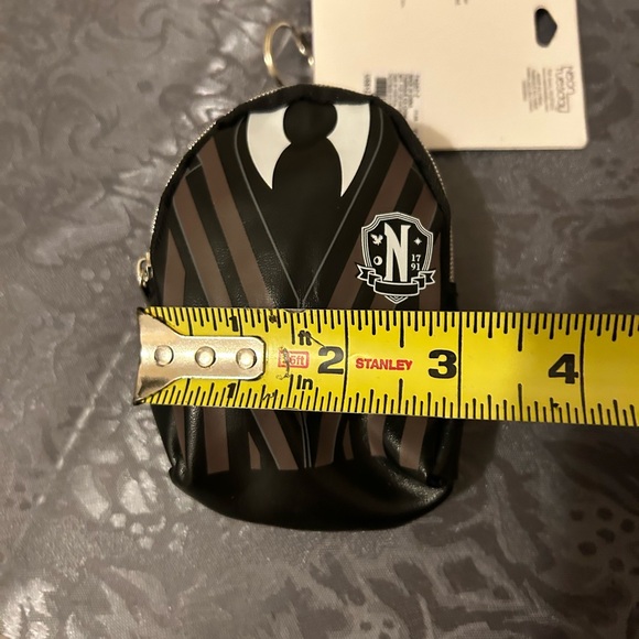 Claire's Wednesday Purple and White Keychain - Picture 10 of 10